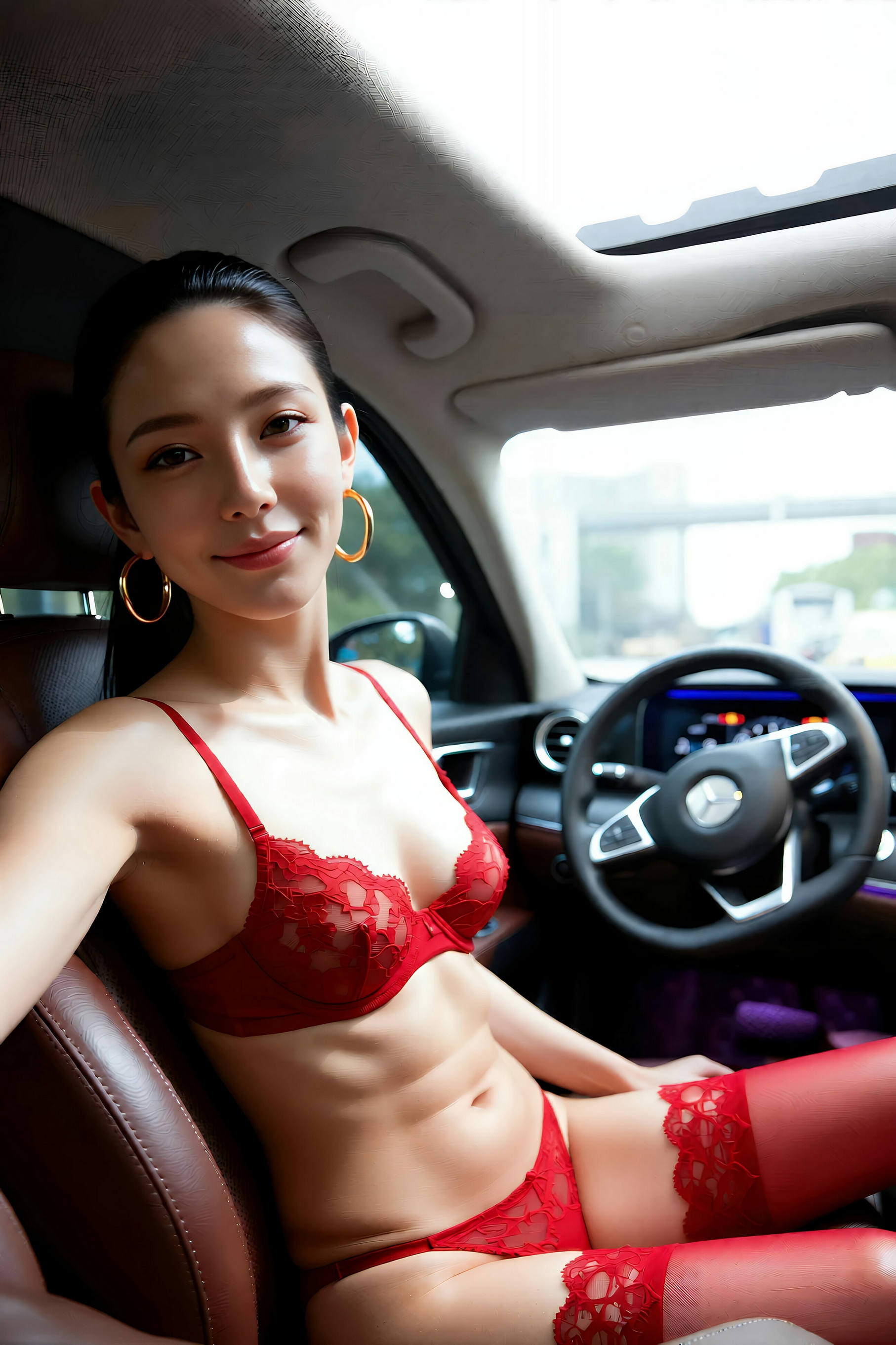 [AiGirl] 米妹 红丝内衣 [84P]