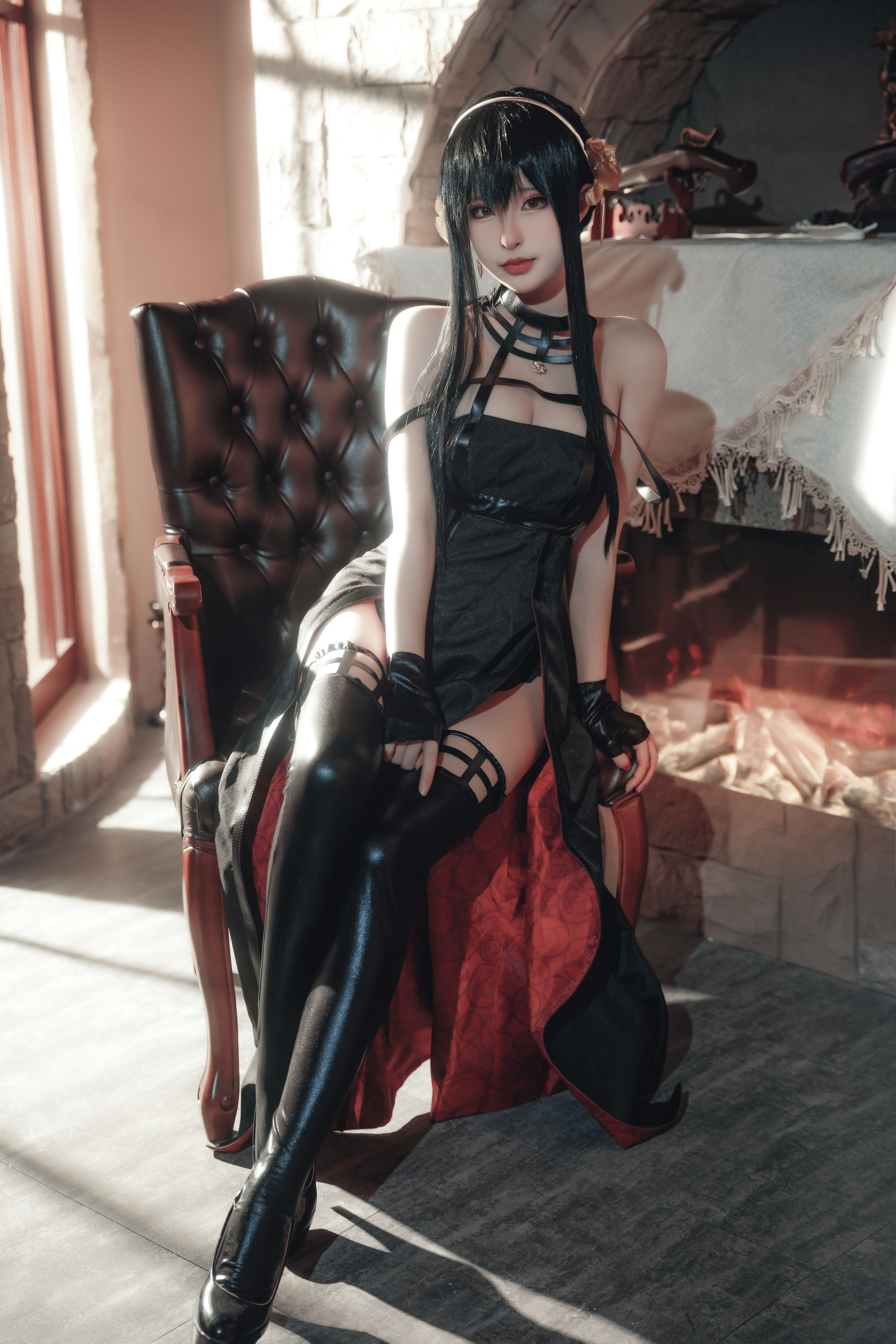 [COSPLAY] 清水由乃 间谍过家家 约尔战斗服