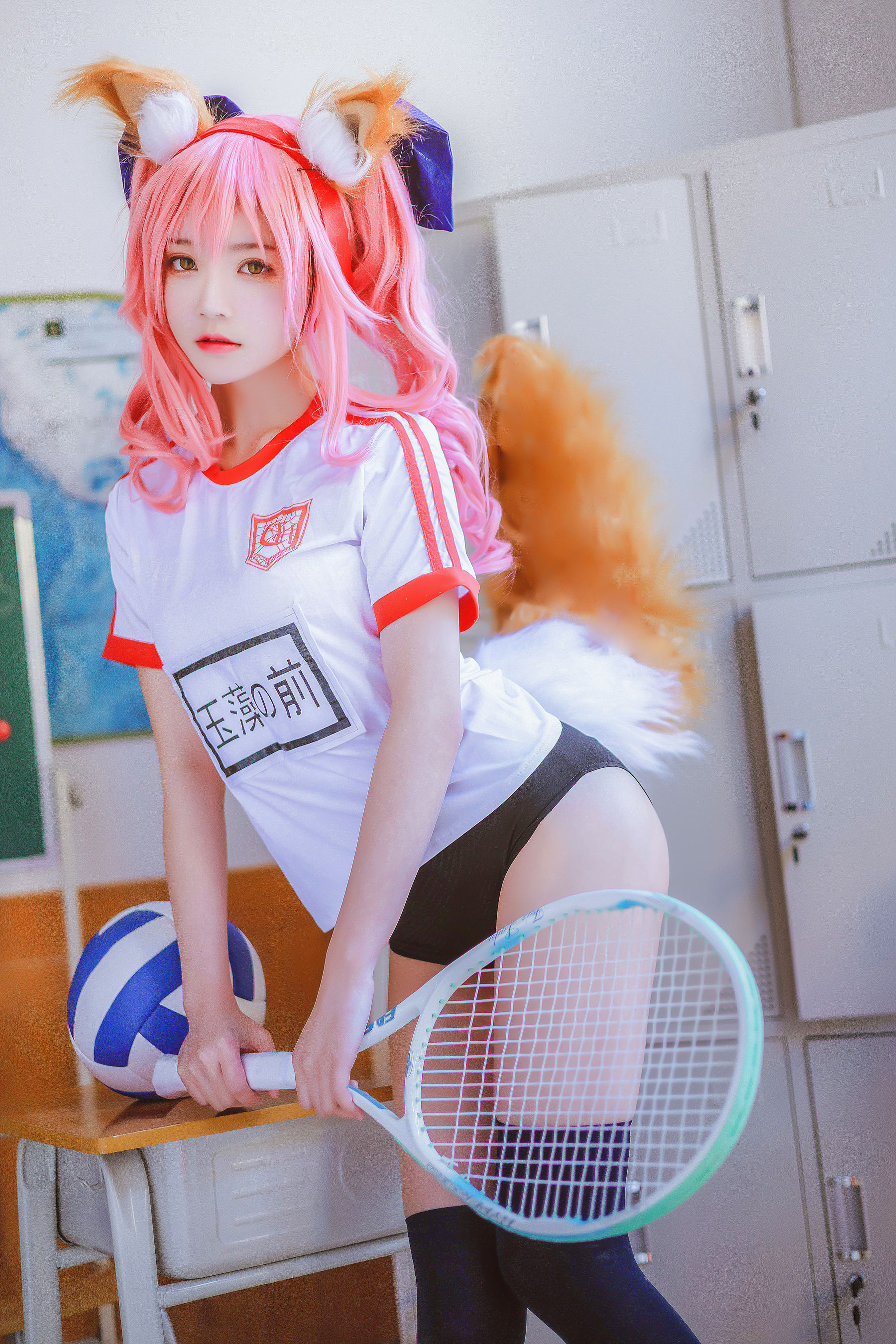 [COSPLAY] 桜桃喵 – 玉藻前体操服