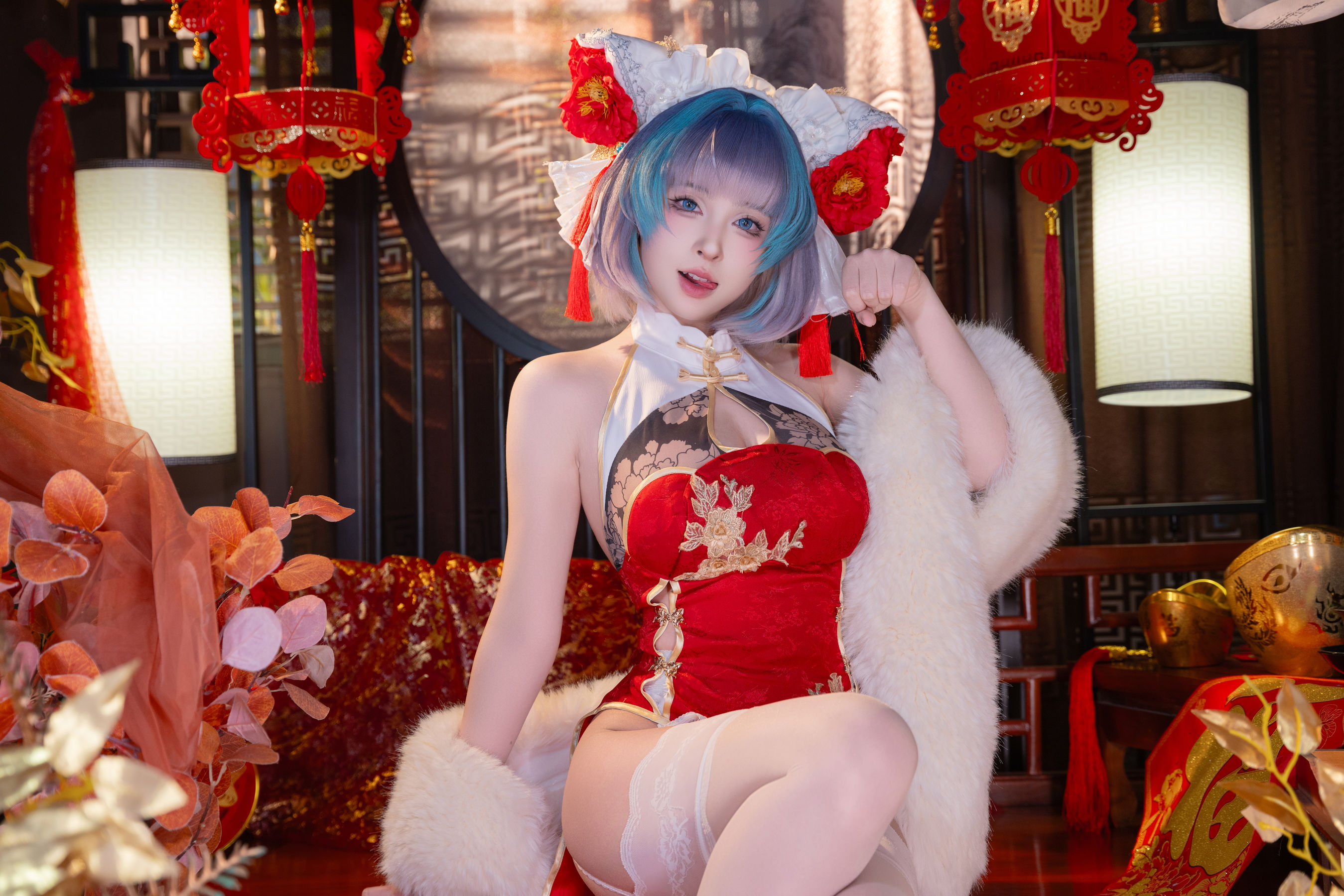 [COSPLAY] 清水由乃 柴郡新春旗袍