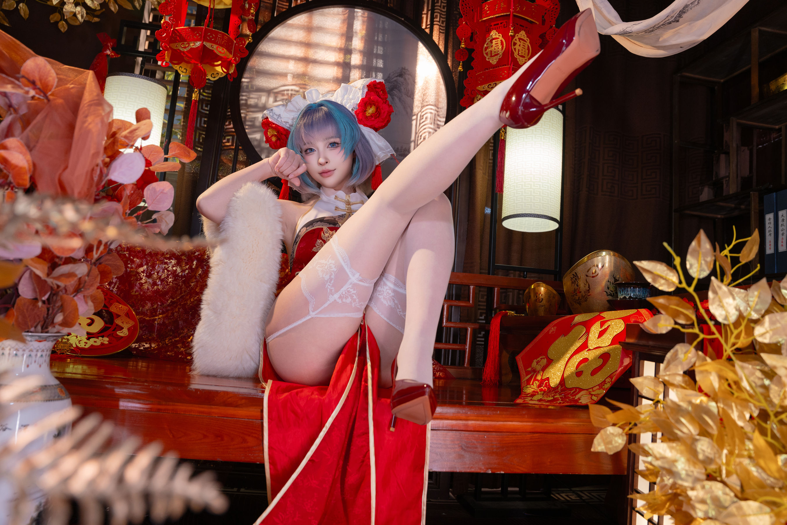 [COSPLAY] 清水由乃 柴郡新春旗袍