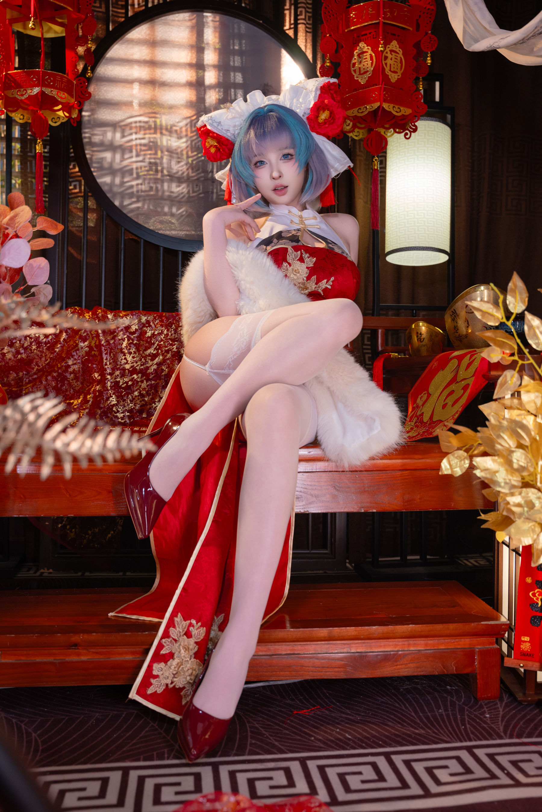 [COSPLAY] 清水由乃 柴郡新春旗袍