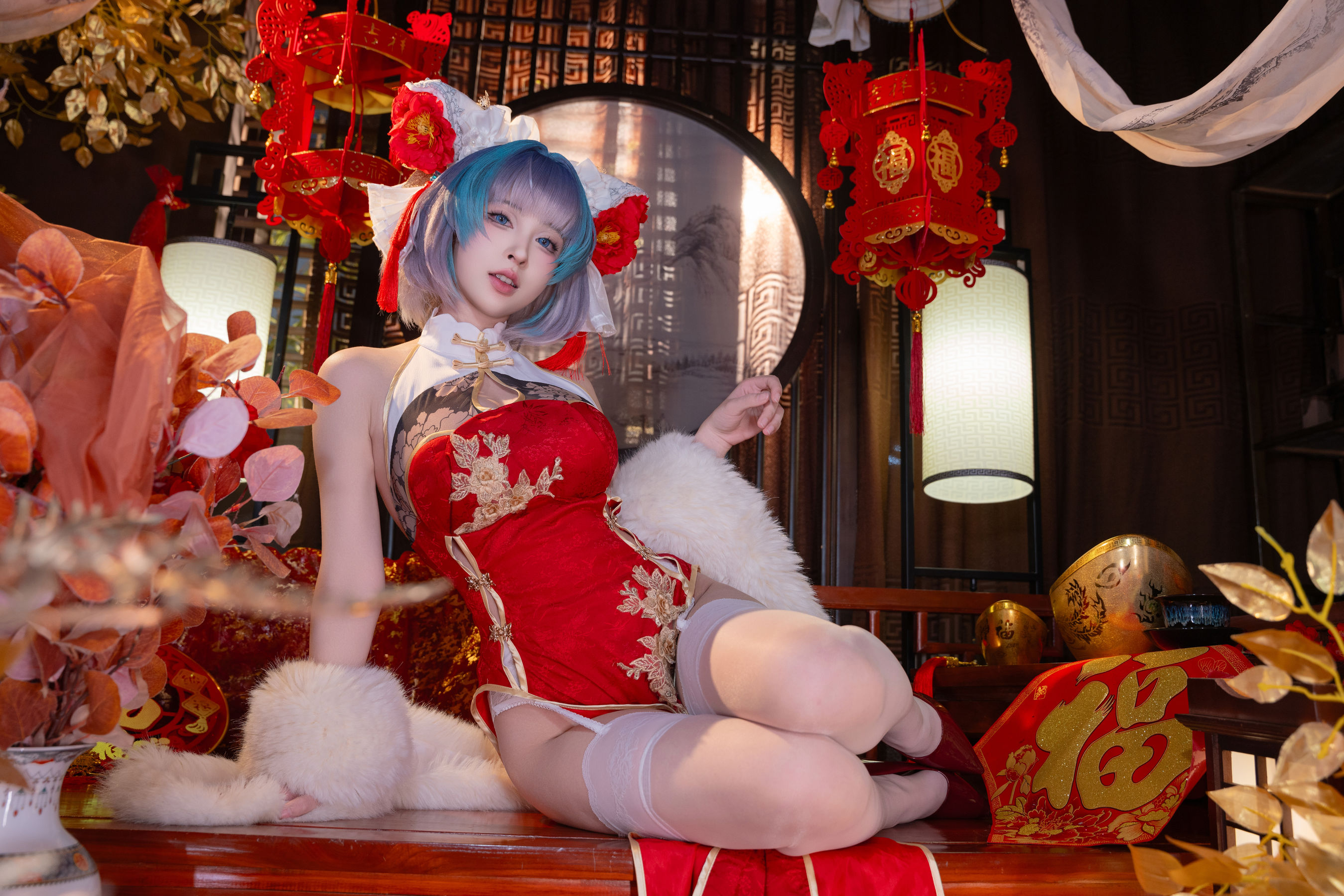 [COSPLAY] 清水由乃 柴郡新春旗袍