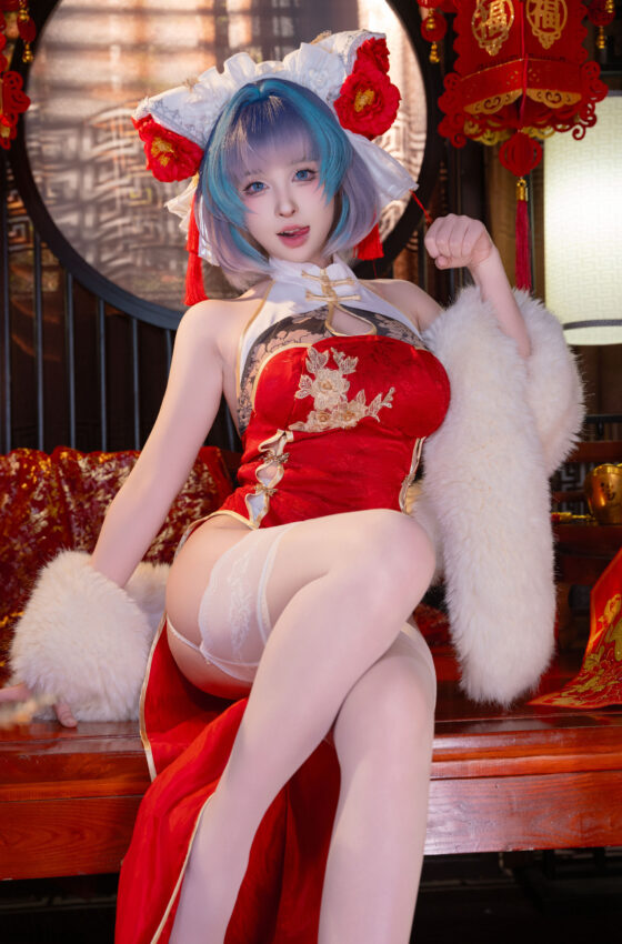 [COSPLAY] 清水由乃 柴郡新春旗袍