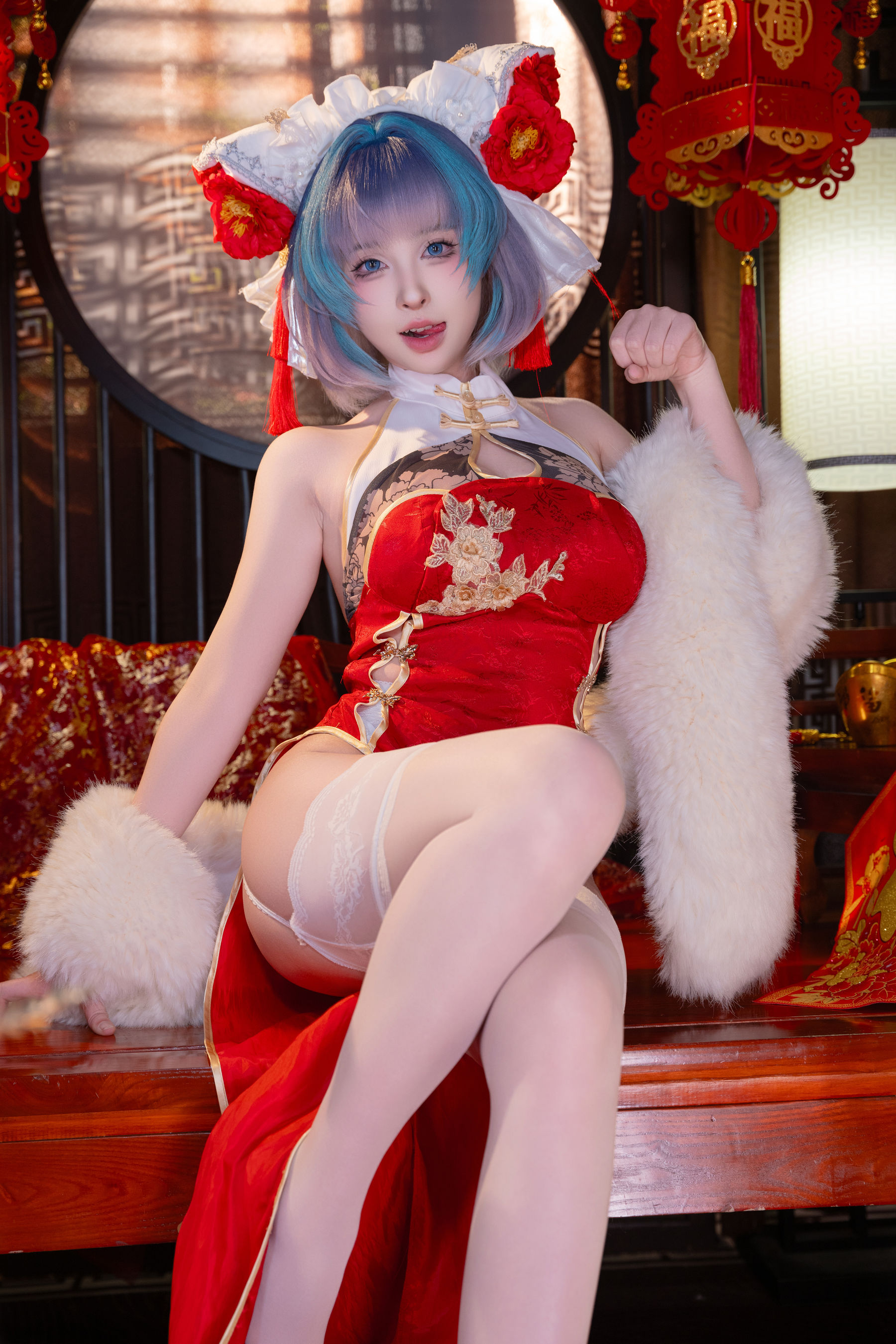 [COSPLAY] 清水由乃 柴郡新春旗袍
