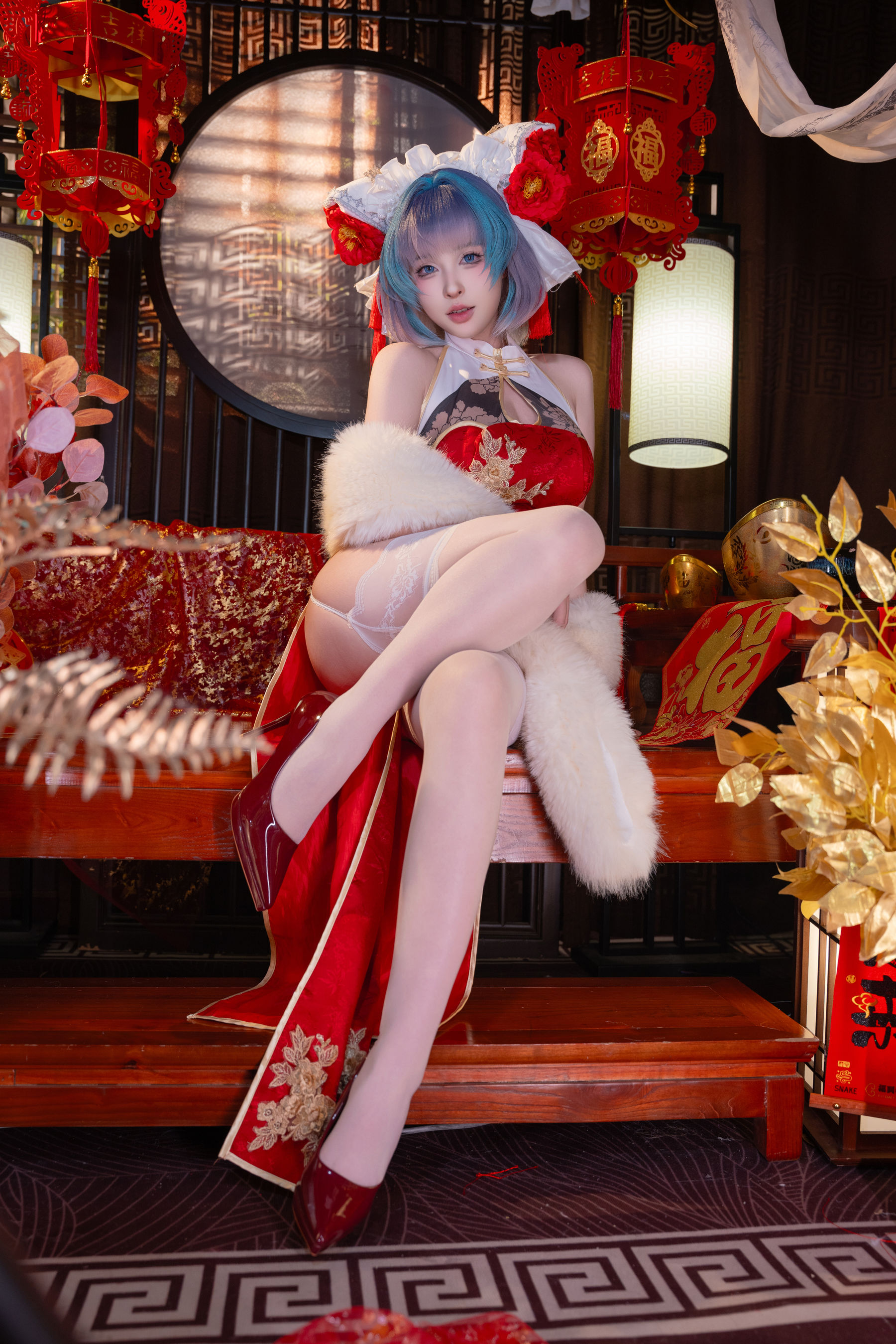 [COSPLAY] 清水由乃 柴郡新春旗袍
