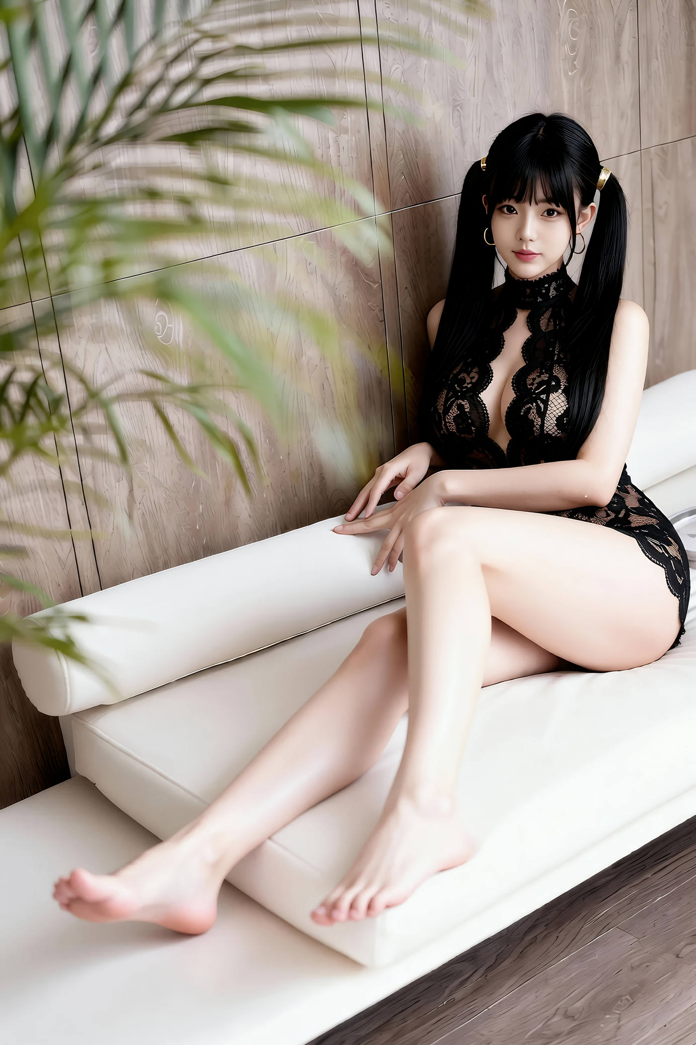 Gallery - [AiGirl] 柚柚sasa 性感黑色透视 [70P] - 麻豆夹-美女图片-性感写真 - image 1