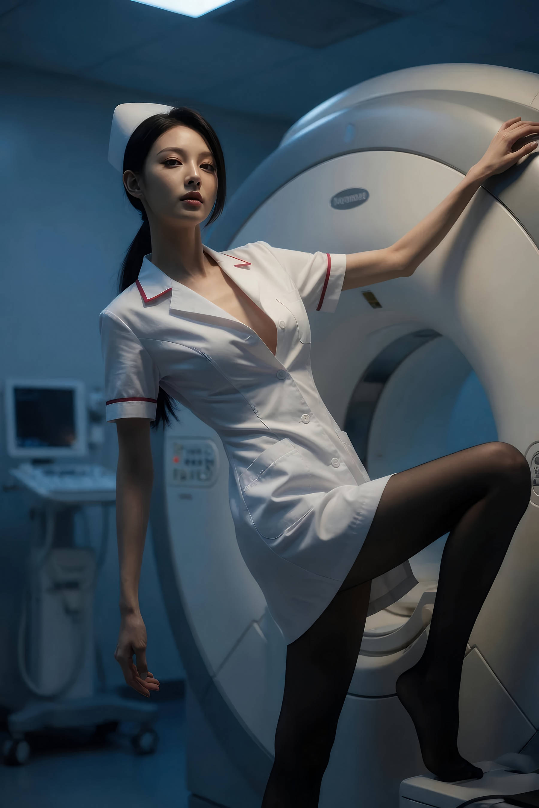 Gallery - [AiGirl] 柒琪 黑丝护士 [69P] - 麻豆夹-美女图片-性感写真 - image 6