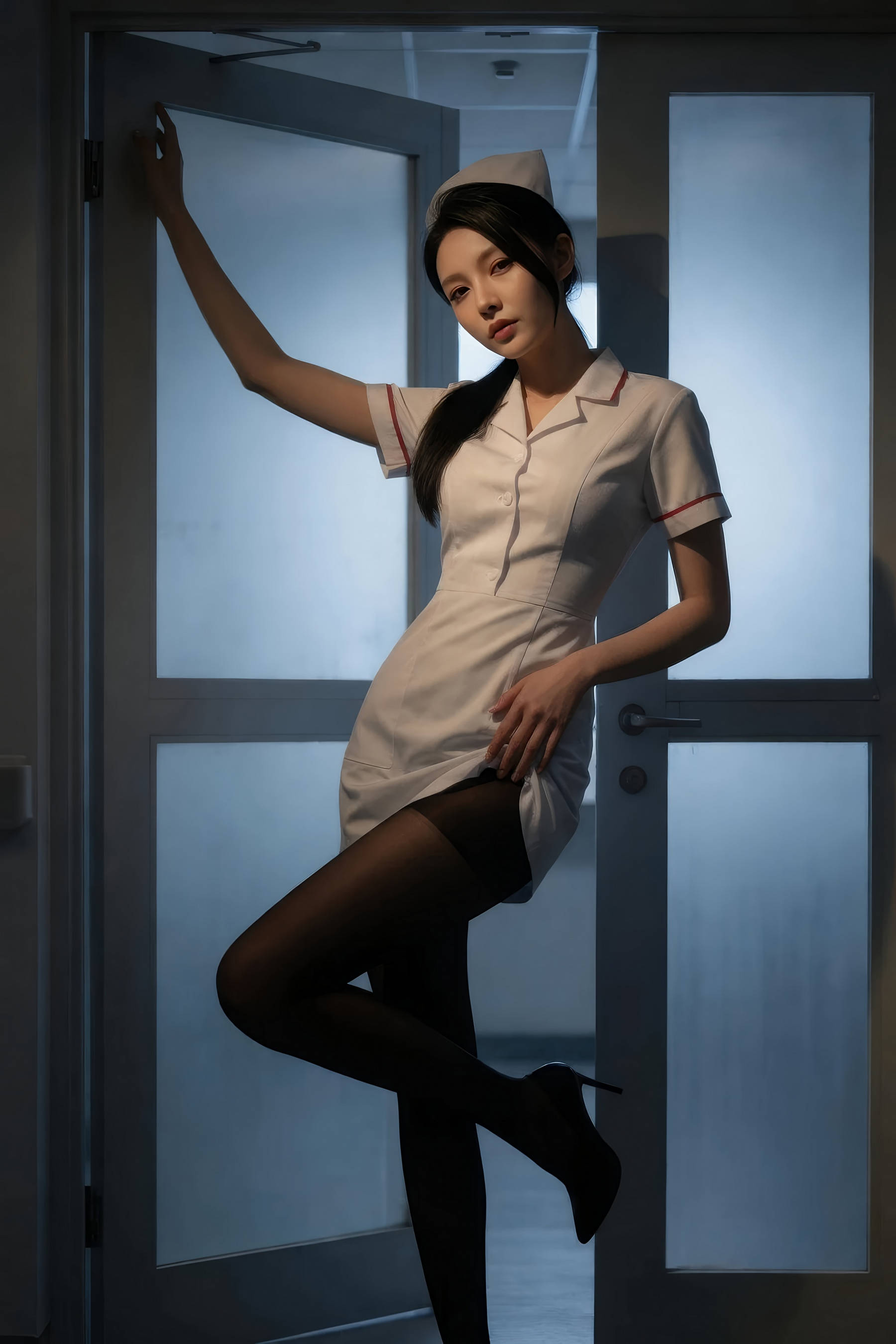 Gallery - [AiGirl] 柒琪 黑丝护士 [69P] - 麻豆夹-美女图片-性感写真 - image 7