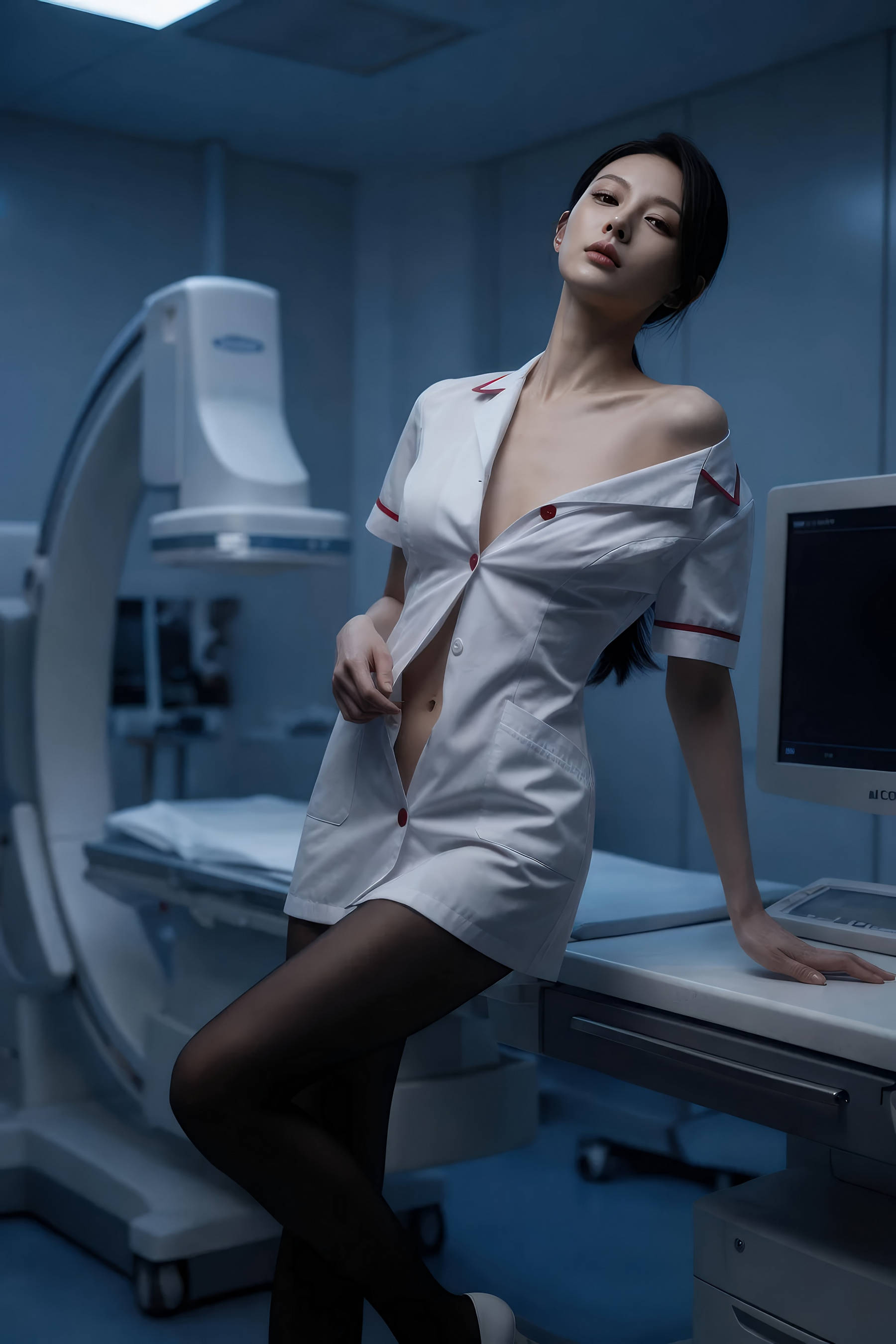 Gallery - [AiGirl] 柒琪 黑丝护士 [69P] - 麻豆夹-美女图片-性感写真 - image 8