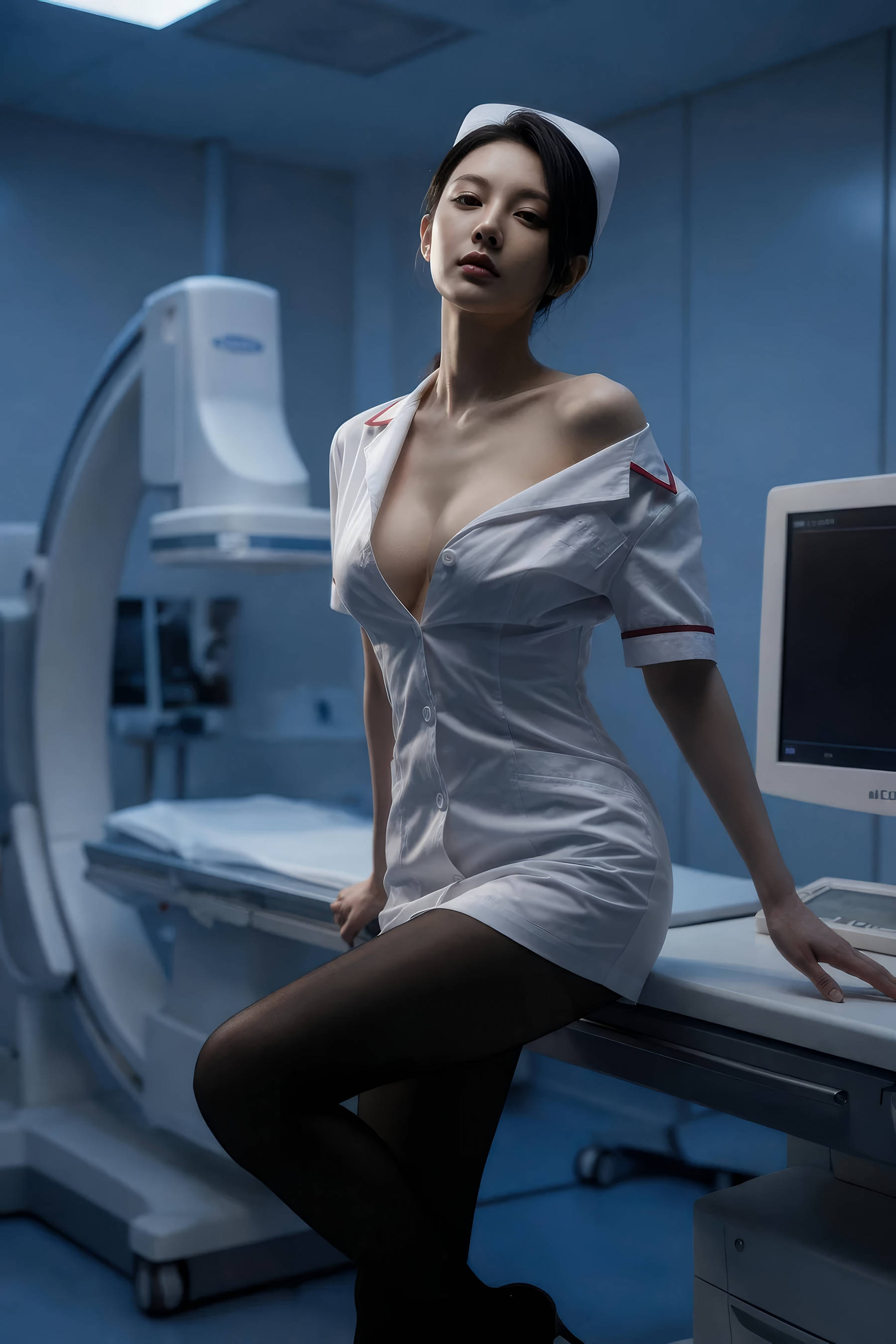 Gallery - [AiGirl] 柒琪 黑丝护士 [69P] - 麻豆夹-美女图片-性感写真 - image 3