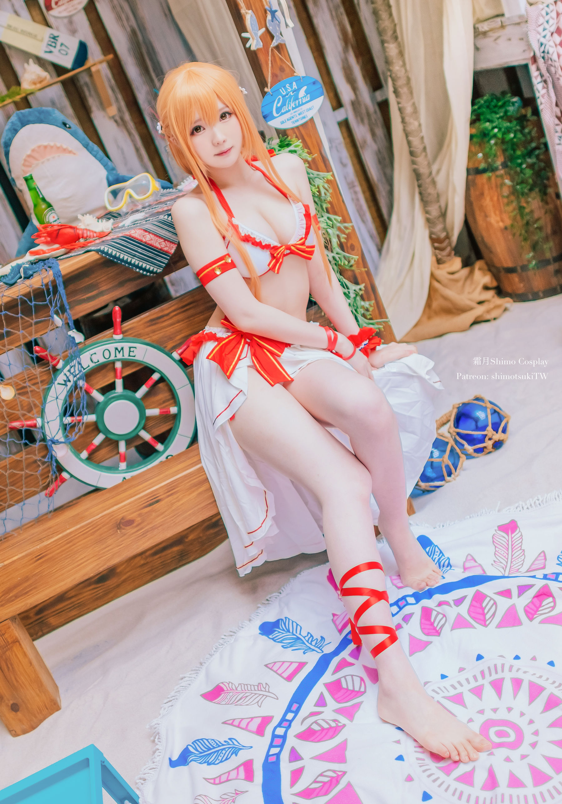 Gallery - [COSPLAY] 霜月shimo – Asuna泳装 - 麻豆夹-美女图片-性感写真 - image 2