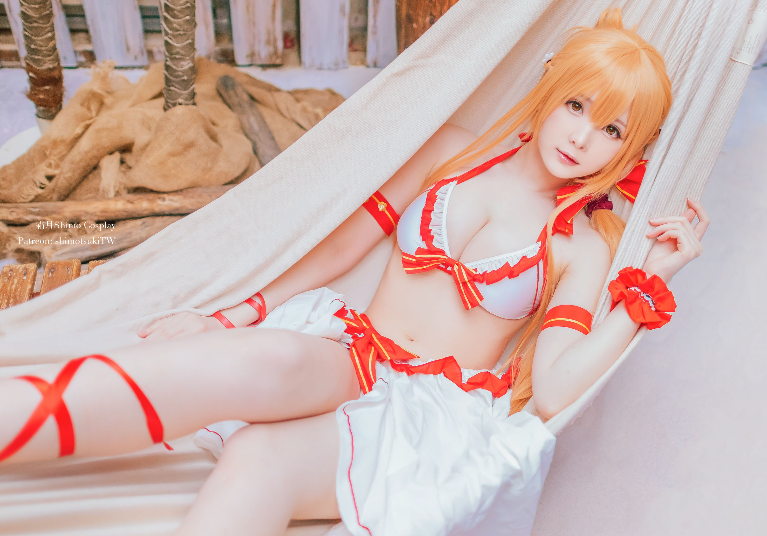 Gallery - [COSPLAY] 霜月shimo – Asuna泳装 - 麻豆夹-美女图片-性感写真 - image 4