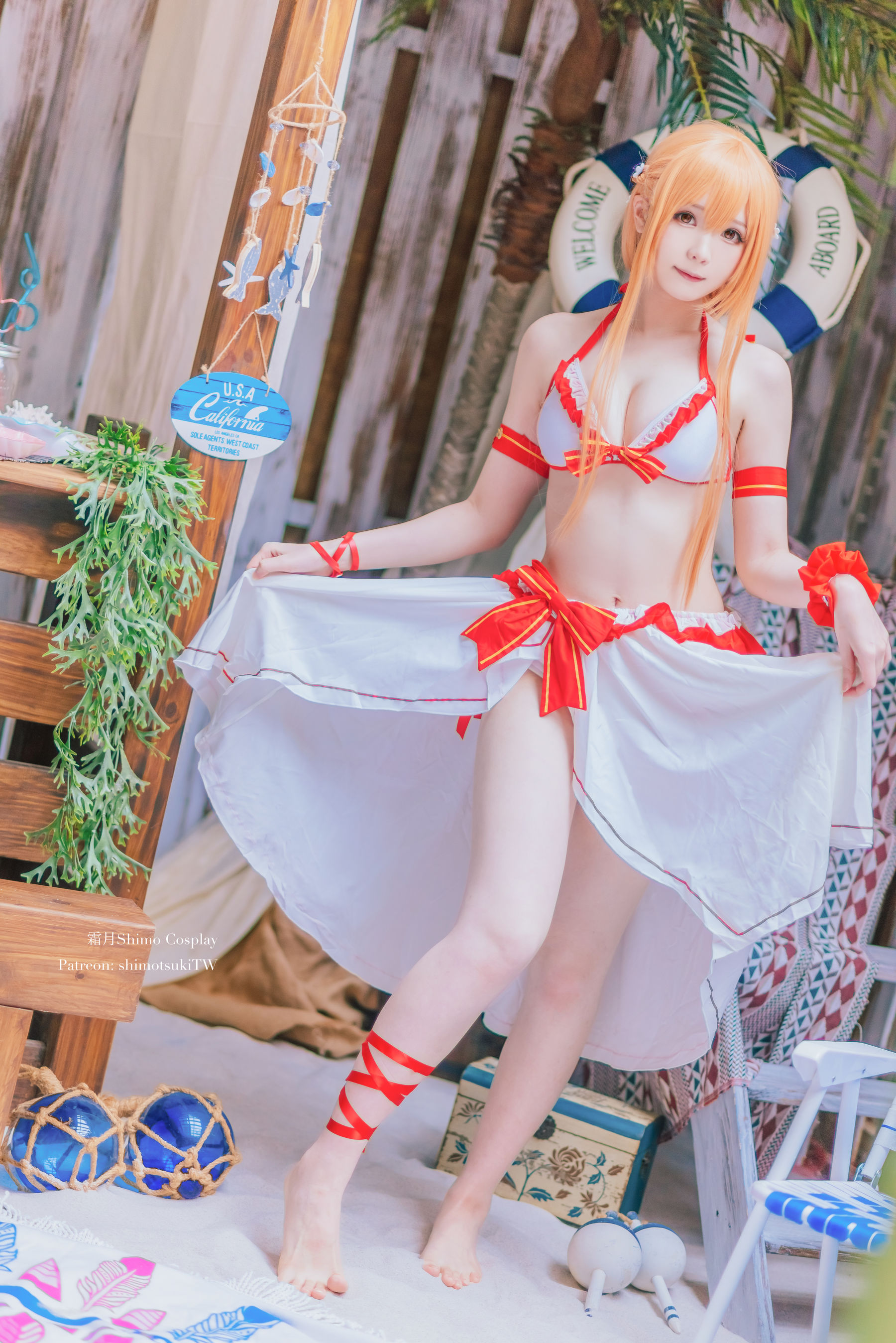 Gallery - [COSPLAY] 霜月shimo – Asuna泳装 - 麻豆夹-美女图片-性感写真 - image 1