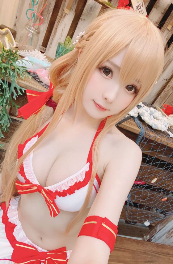 [COSPLAY] 霜月shimo – Asuna泳装