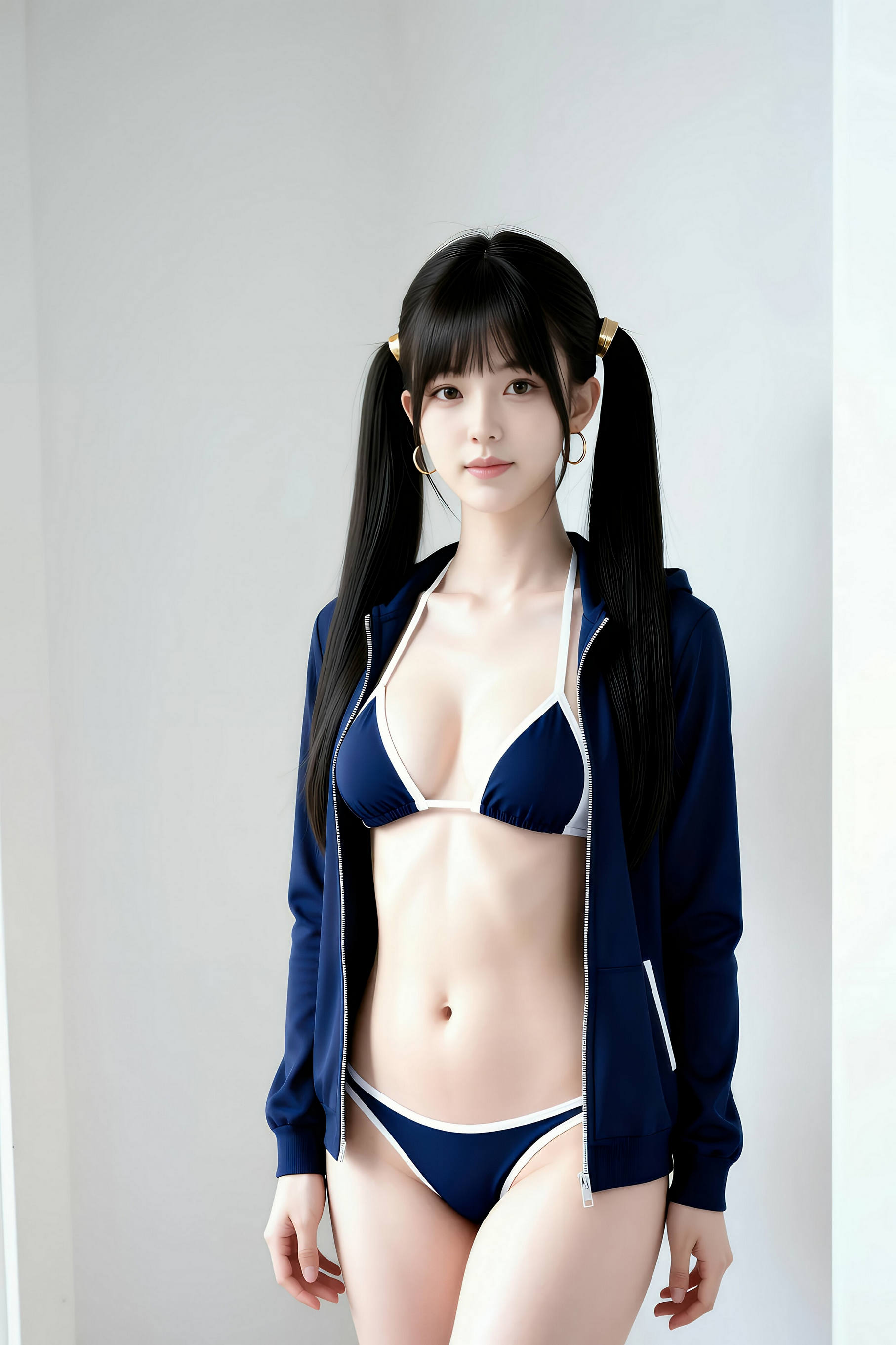 [AiGirl] 柚柚sasa 蓝色比基尼 [68P]